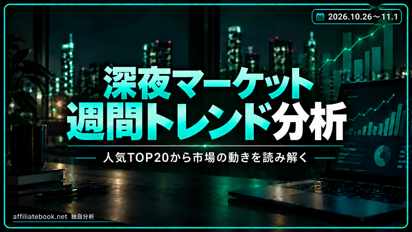 深夜マーケット人気TOP20の市場トレンドを独自分析｜2026年10月26日〜11月1日【10月31日時点】